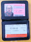 A photo of my railcard when I first started at ECS
